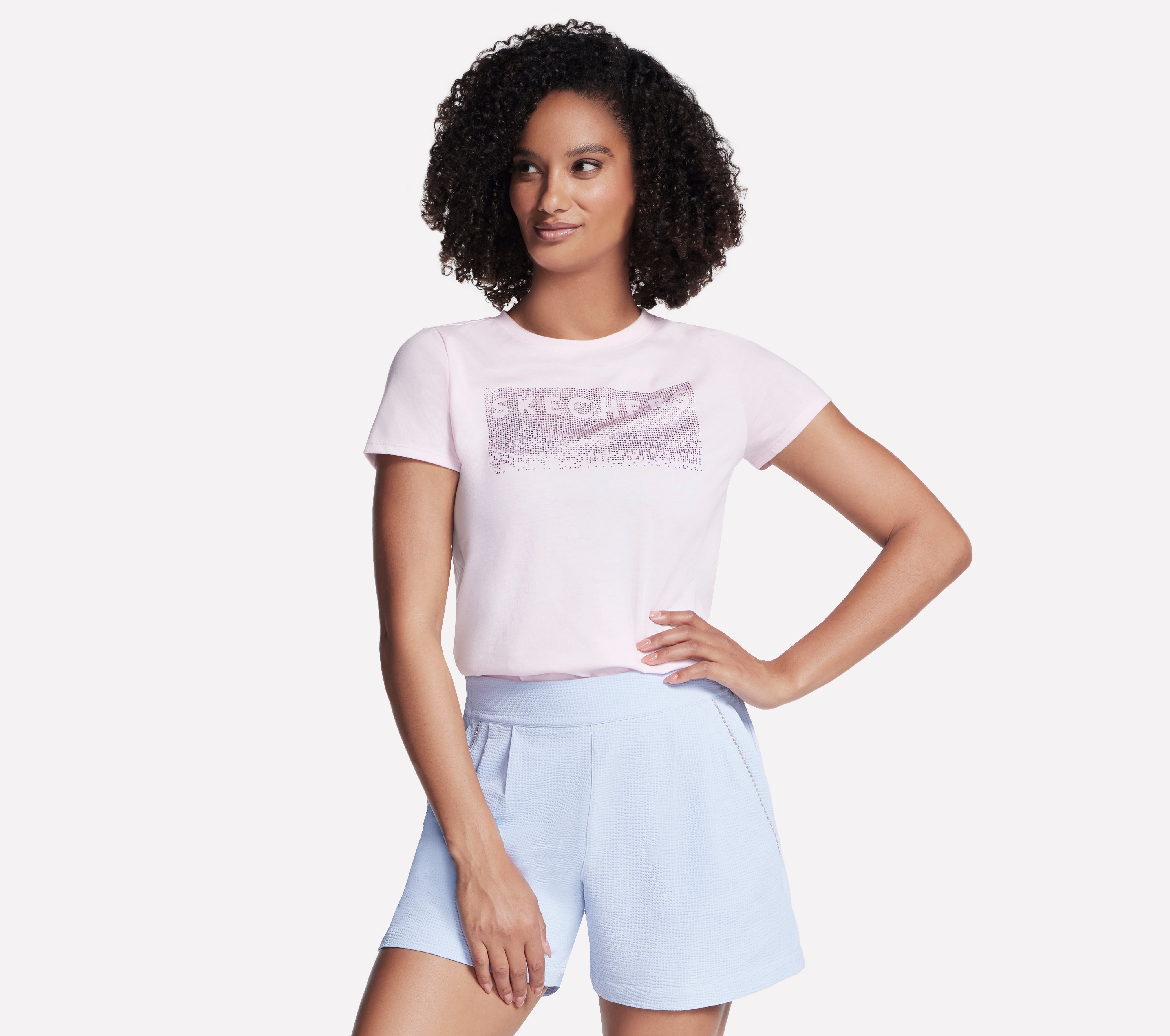 Rhinestone Cascade Modern Tee